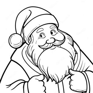 Père Noël Pages À Colorier