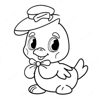 Page A Colorier De La Mignonne Daisy Duck Avec Un Noeud 922-737