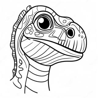 Page A Colorier De Velociraptor Detaille 932-746