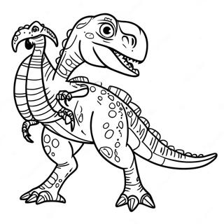 Page A Colorier De Velociraptor Detaille 932-747