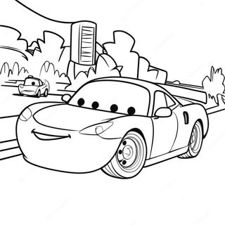 Page A Colorier Scene Du Film Cars 2 9386-7664