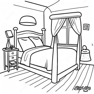 Page A Colorier Chambre Douillette 9407-7681