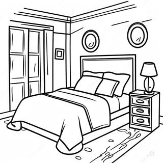 Page A Colorier Chambre Douillette 9407-7684