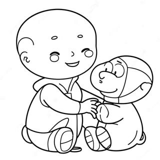 Page A Colorier Caillou Avec Son Jouet Prefere 9427-7697