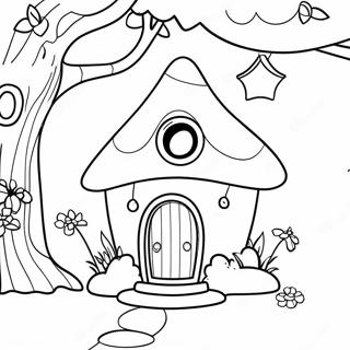 Page A Colorier Maison De Fee Fantaisiste 9437-7706