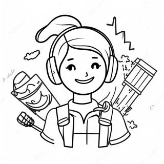 Fille Fortnite Pages À Colorier