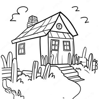 Page A Colorier De La Petite Maison Dans La Prairie 9526-7772