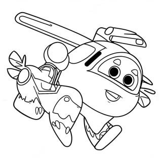 Page A Colorier Daventure De Vol De Super Wings 9557-7797