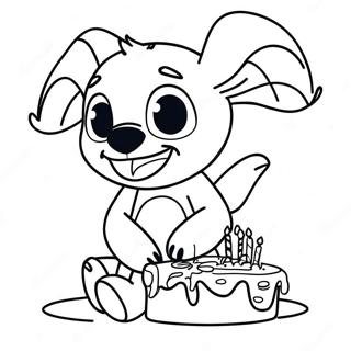 Page A Colorier Stitch Pour Son Anniversaire 9696-7908