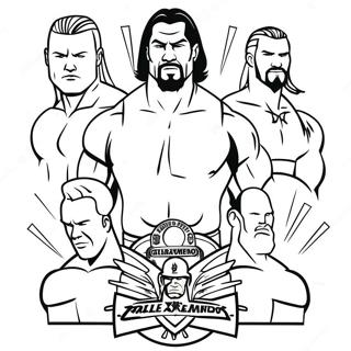 Page A Colorier Des Superstars De La Wwe En Action 9707-7918