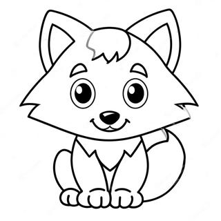 Loup Mignon Anime Pages À Colorier