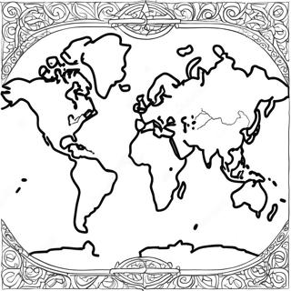 Page A Colorier Carte Du Monde 9726-7939