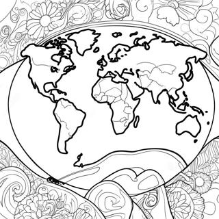 Page A Colorier Carte Du Monde 9726-7940