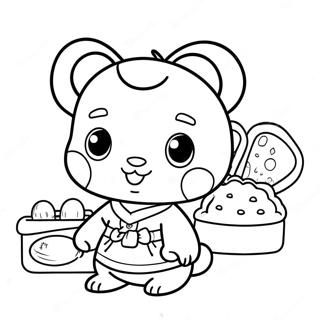 Page A Colorier Calico Critters 9776-8044