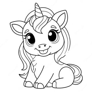 Page A Colorier Chiot Licorne 9786-8049