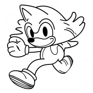 Page A Colorier Sonic Le Herisson Courant Vite 9797-7998