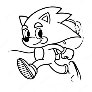 Page A Colorier Sonic Le Herisson Courant Vite 9797-8062