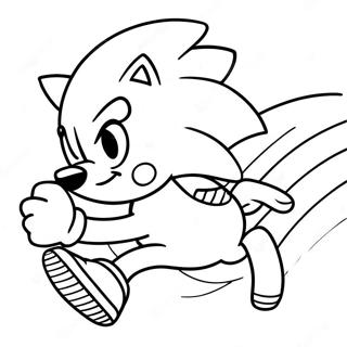 Page A Colorier Sonic Le Herisson Courant Vite 9797-8063