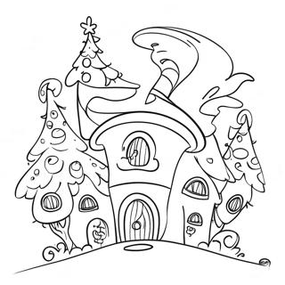 Maisons De Whoville Pages À Colorier