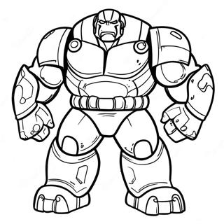 Page A Colorier Hulk Buster 9866-8114