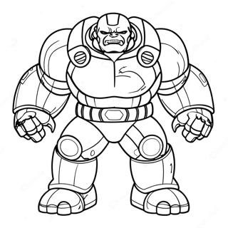 Page A Colorier Hulk Buster 9866-8115