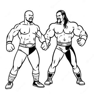 Page A Colorier Des Superstars De La Wwe En Action 9907-8149