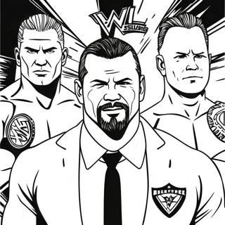 Page A Colorier Des Superstars De La Wwe En Action 9907-8151