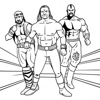 Page A Colorier Des Superstars De La Wwe En Action 9907-8152