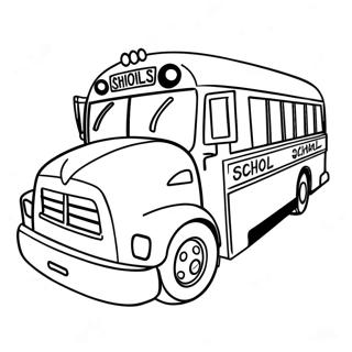 Page A Colorier Dun Bus Scolaire 9976-8203