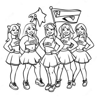 Page A Colorier Des Cheerleaders Des New England Patriots 9997-8221