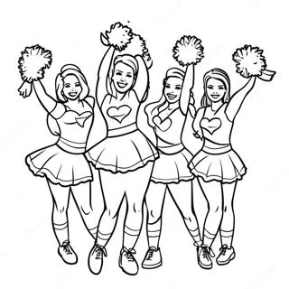 Page A Colorier Des Cheerleaders Des New England Patriots 9997-8222